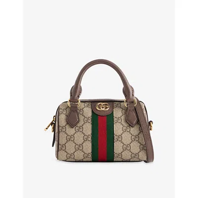 Gucci Womens B.eb/n.acero/vrv Monogram Canvas Shoulder Bag