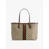 Gucci Women Ophidia Gg Medium Tote Bag In Brown