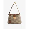 Gucci Womens Be.ebo/tuscany Padlock Large Canvas Shoulder Bag