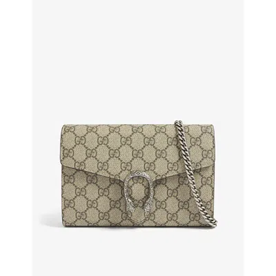 Gucci Gg Supreme Dionysus Wallet-on-chain In Beige