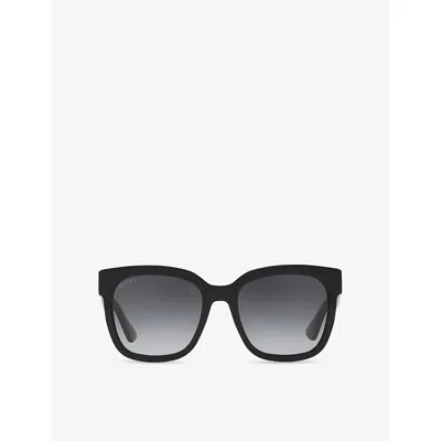 Gucci Womens Black Gg0034sn Square-frame Acetate Sunglasses