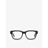 Gucci Womens Black Gg1303o Square-frame Acetate Eyeglasses In Black