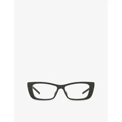 Gucci Womens Black Gg1682o Cat Eye-frame Injected Optical Glasses
