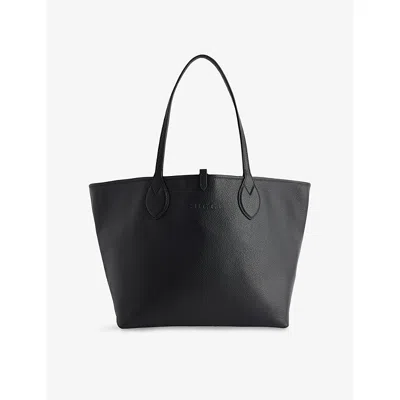Gucci Womens Black/beige Ebony Totissima Reversible Leather Tote Bag In Multi