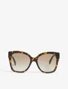 Gucci Gg0459s Sunglasses In Brown