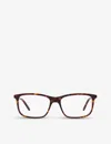 Gucci Womens Brown Gg1159o Rectangle Acetate Glasses In Brown