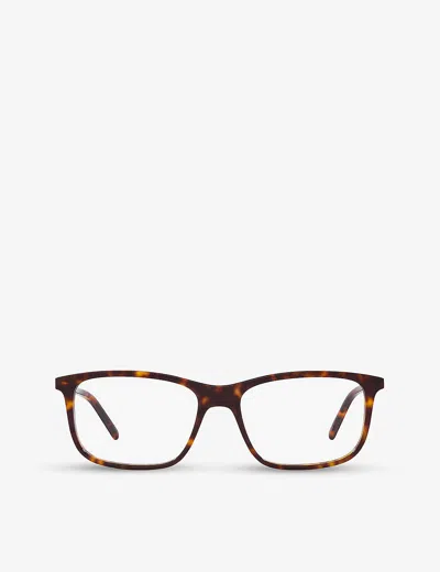 Gucci Womens Brown Gg1159o Rectangle Acetate Glasses