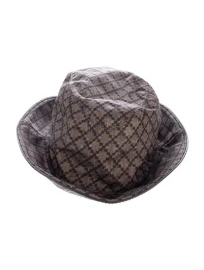 Pre-owned Gucci Womens Bucket Hat In Brown