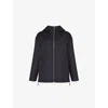 Gucci Womens Dark Grey Light Grey Regular-fit Hooded Wool-silk Blend Coat In Dark Grey Light Grey