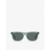 Gucci Womens Green Gc002140 Gg1444s Square-frame Acetate Sunglasses In Green