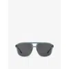 Gucci Womens Gg1494s Square-frame Acetate Sunglasses Green In Green