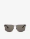 Gucci Gg0010s Square-frame Sunglasses In Grey