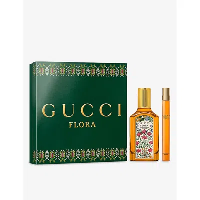 Gucci Womens  Flora Gorgeous Orchid Eau De Parfum Intense For Women Duo Gift Set In Orange