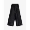 Gucci Womens Gg Jacquard Silk-wool Shawl Black In Black