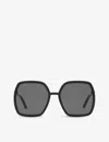 Gucci Womens  Gg0890s Square-frame Glass And Acetate Sunglasses In Black