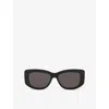 Gucci Womens Black Gg1566s Cat-eye Acetate Sunglasses