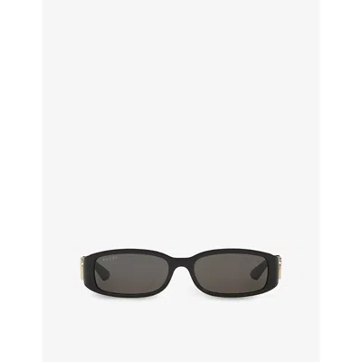 GUCCI WOMENS BLACK GG1661S SQUARE-FRAME ACETATE SUNGLASSES