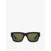 Gucci Womens Black Gg1668s Square-shape Acetate Sunglasses In Black
