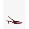 Gucci 45mm Signorina Slingback Pumps In Red
