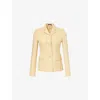 Gucci Wool Crêpe Jacket In Granny Cream