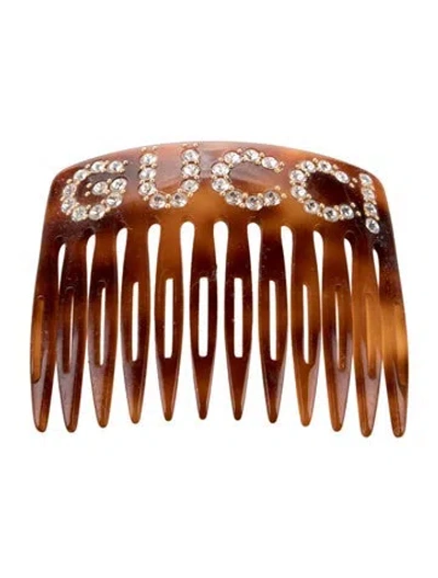 Pre-owned Gucci Womens' Hair Clip In Brown