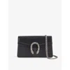 Gucci Womens Nero/bl.diamond Dionysus Mini Grained-leather Cross-body Bag In Nero/bl.diamond