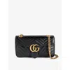 Gucci Small Gg Marmont Shoulder Bag In Black