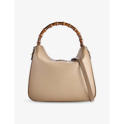 Gucci Womens Oatmeal Diana Medium Leather Shoulder Bag In Brown