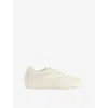 Gucci Ivory Fabric And Suede Sneakers In Off White