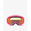 Gucci Womens Pink Gc001928 Gg1210s Irregular-frame Injected Googles In Pink