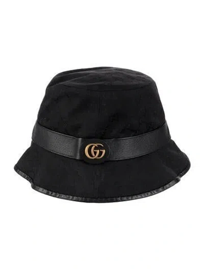 Pre-owned Gucci Womens' Polyester Bucket Hat In Black