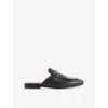 Gucci Princetown Horsebit-detailed Leather Slippers In Black