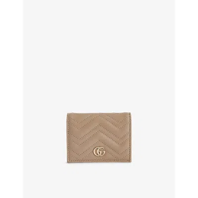 Gucci Womens Rocky/rocky Gg Marmont Leather Wallet