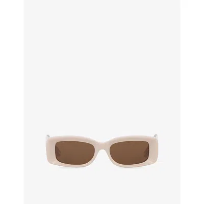 Gucci Womens Gg1528s Square-frame Acetate Sunglasses White