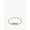 Gucci Link To Love Brand-engraved 18ct Yellow-gold Chain Bracelet In Yellow & White Gold