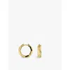 Gucci Womens Yellow Gold Link To Love Brand-engraved 18ct Yellow-gold Hoop Earrings In Yellow Gold