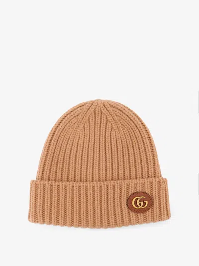 Gucci Wool And Cashmere Blend Hat In Beige