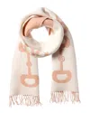 Gucci Wool & Cashmere-blend Scarf In White