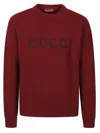Gucci Wool And Cashmere Blend Sweater In Red
