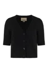 Gucci Wool And Cashmere Cardigan In Black