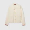 Gucci Wool And Cashmere Cardigan In Metallic