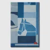 Gucci Wool And Cashmere Jacquard Blanket In Blue