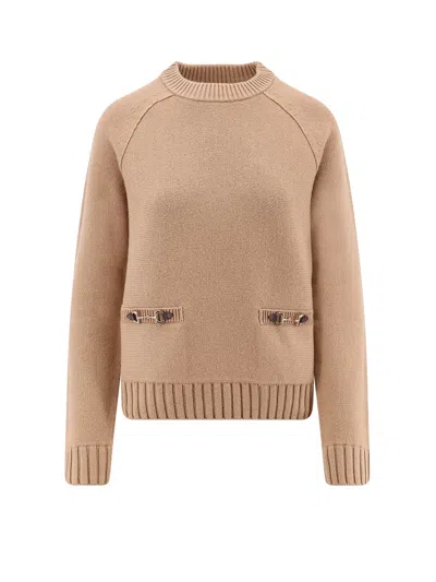 Gucci Wool And Cashmere Sweater In Pink