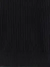 Gucci Long-sleeve Black Crewneck Sweater With Ribbed Details In Black