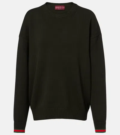 Gucci Wool And Cashmere Sweater In Green