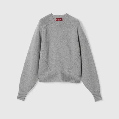Gucci Wool And Cashmere Sweater In Grey