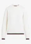 Gucci Women Ivory Wool Blend Sweater In Ivory