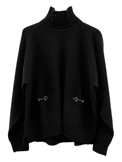 GUCCI WOOL AND CASHMERE TURTLE-NECK JUMPER