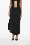 Gucci Wool And Cashmere Wrap Skirt With Maxi Patch Pockets In Black