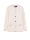 Gucci Wool And Cotton Blend Cardigan In White